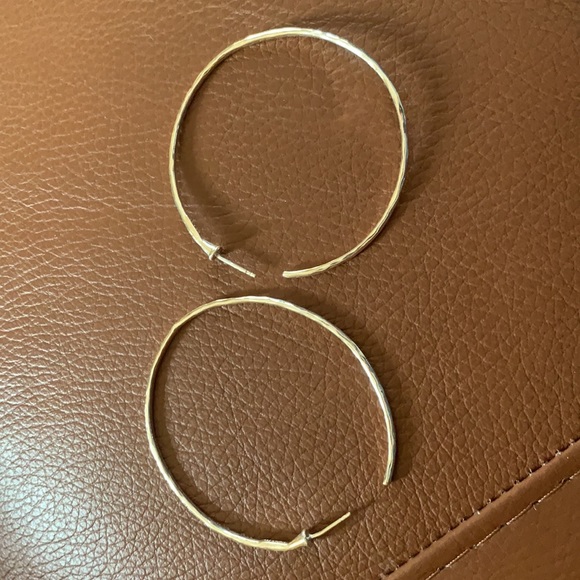 Silpada sterling silver Essential Hoop earrings (P3461) - Picture 4 of 6